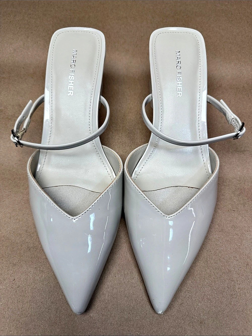 Marc Fisher Avila Slingback Pump Pointed Toe White US 8.5 M